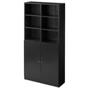 木製ラック 扉付き ハイタイプ本棚〔幅30cm/44cm/60cm/90cm〕