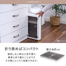 折りたたみ収納ボックス 扉付き ロック付き 5面開き クリア コンテナボックス ぼん家具