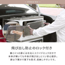 折りたたみ収納ボックス 扉付き ロック付き 5面開き クリア コンテナボックス ぼん家具