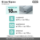 ふとんみたいな マットレス FUCCA 厚み18㎝