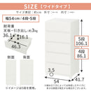 中が見えない 壁付き フラットチェスト 日本製