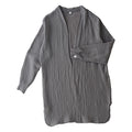 カーディガン〔男女兼用〕 カーディガン メンズ レディース 長袖 S M L ルームウエア 羽織り 3重ガーゼ 綿100% コットン 部屋着 前開き アウター きれいめ おしゃれ recorela ぼん家具