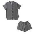 パジャマ〔半袖・レディース〕 パジャマ レディース 半袖 半ズボン S M L ルームウエア セット レディースパジャマ 3重ガーゼ 綿100% コットン 部屋着 前開き おしゃれ recorela ぼん家具