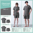 パジャマ〔半袖・男女兼用〕 パジャマ メンズ レディース 半袖 半ズボン S M L ルームウエア セット 3重ガーゼ 綿100% コットン 部屋着 前開き ボタン きれいめ おしゃれ recorela ぼん家具