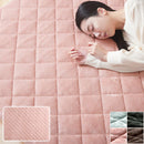 極厚マット専用カバー〔130×185cm〕 当店極厚マット専用 カバー 130×185cm 用 マイクロファイバー あったか ラグマット 1.5畳 冬用ラグマット 添い寝マット ごろ寝マット お昼寝マット ぼん家具