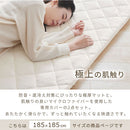 極厚マット2点セット〔185×185cm〕 極厚マット カバー 2点セット 高反発ウレタンマット マイクロファイバー あったか 185×185cm 約 厚さ5cm ラグマット 2畳 冬用 ごろ寝マット ぼん家具