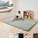 極厚マット2点セット〔185×240cm〕 ラグ 極厚マット カバー 2点セット ラグマット 高反発ウレタンマット マイクロファイバー あったか 185×240cm 冬用 洗える ぼん家具