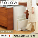 SOLOW ペダル分別ストッカー45L〔2段〕
