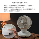 完全分解USB給電式3Dサーキュレーター サーキュレーター DCモーター 扇風機 静音 360度回転 自動首振り タッチ操作 リモコン付き 18畳 卓上扇風機 軽量 15cm羽根 3枚 USB給電 送風 3段階 ライフオンプロダクツ