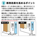 断熱カーテンライナー〔100×140cm〕 断熱カーテンライナー 断熱カーテン カーテンライナー 透明 断熱 シート 遮熱 カーテン 採光 省エネ 抗菌 防カビ UVカット 腰高窓 2枚 100×140cm ぼん家具