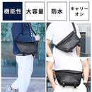 laborioショルダーバッグ ワンショルダーバッグ ウェストポーチ ショルダーバッグ 斜めがけバッグ 大容量 収納 ブラック 多機能 ポケット 旅行 通勤 通学 メンズ レディース Laborio