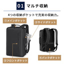 laborioリュックサック 2way リュック ビジネスリュック ビジネスバッグ 大容量 軽量 USB充電ポート A4 ノートPC 防水 アウトドア 旅行 通勤 通学 出張 就活 学生 男女兼用 Laborio