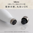 laborio水筒 ロケットサーモボトル 水筒 480ml 500ml弱 ステンレスボトル 保冷 保温 マグボトル マイボトル スリム 保冷水筒 真空断熱 無地 シンプル 直飲み 細口 Laborio