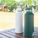laborio水筒 水筒 980ml ステンレスボトル ストロー付き 保冷 ストローボトル マグボトル マイボトル スリム 保冷水筒 大容量 真空断熱 無地 直飲み 持ち手付き Laborio