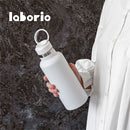 laborio水筒 水筒 980ml ステンレスボトル ストロー付き 保冷 ストローボトル マグボトル マイボトル スリム 保冷水筒 大容量 真空断熱 無地 直飲み 持ち手付き Laborio