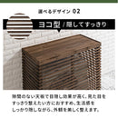 室外機カバー 天然木