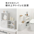 キューブボックス収納〔幅35cm・薄型〕オープン・棚付き・扉付き
