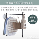 つっぱり式ハンガーラック 突っ張りハンガーラック 押入れ スチール製 ポール 洋服掛け 収納 クローゼット 簡単 縦横伸縮 ぼん家具