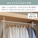 つっぱり式ハンガーラック 突っ張りハンガーラック 押入れ スチール製 ポール 洋服掛け 収納 クローゼット 簡単 縦横伸縮 ぼん家具