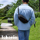 laborioショルダーバッグ ボディバッグ メンズ ボディーバッグ ウエストポーチ 斜めがけバッグ 大容量 収納力 黒 ブラック 多機能 レディース シンプル Laborio