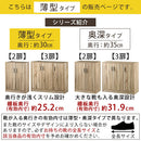 シューズボックス 2扉 薄型タイプ 幅60×奥行30cm