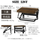 トイレットペーパーホルダー〔1連・2連〕 トイレットペーパーホルダー ペーパーホルダー おしゃれ 棚付き DIY シンプル トイレ収納 紙巻器 コンパクト 壁掛け 天板 飾り棚 スリム 北欧 ぼん家具