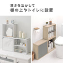 キューブボックス収納〔幅35cm・薄型〕オープン・棚付き・扉付き