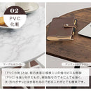 [60×54.5cm] 半円型カフェテーブル ダイニングテーブル 2人用 半円 丸テーブル カフェテーブル おしゃれ 食卓テーブル 壁付け カウンターテーブル 円形 丸型 スリム 北欧 大理石 柄 ぼん家具