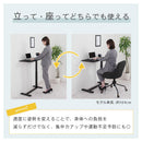 昇降式テーブル 昇降式テーブル ガス圧 介護テーブル キャスター付き ベッドテーブル 介護 一人用 サイドテーブル 木製 スチール 高さ無段階調節 約高さ66～100cm ぼん家具