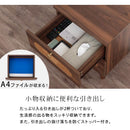 ラタン調 サイドテーブル 引き出し2杯