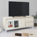 [ 幅120cm ] フラップ扉付きテレビ台 テレビ台 ローボード テレビボード 120cm テレビラック おしゃれ 32型 42型 50型 リビング収納 木製 収納 脚付き 扉 フラップ 引き出し A4 ぼん家具