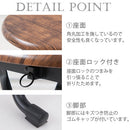折りたたみ式スツール〔木目柄〕 オフィスチェア デスクチェア 折りたたみチェア チェア 折りたたみ椅子 軽量 持ち運び コンパクト 椅子 丸 折りたたみ 作業用 イス パイプ椅子 ぼん家具