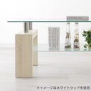 モダンコーヒーテーブル〔幅120cm〕 ローテーブル センターテーブル リビングテーブル おしゃれ 収納 棚付き ガラス 幅120 奥行60 高さ45 木製 脚 応接 モダン 黒 白 茶 ぼん家具