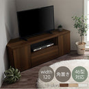 [ 幅120cm ] 木製テレビ台 テレビ台 ローボード 120 tvボード 壁寄せ コーナー 引き出し ロータイプ おしゃれ 北欧 木製 ウォールナット オーク ホワイト 32~46インチ対応 ぼん家具