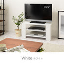 [ 幅80cm ] コンパクトテレビ台 テレビ台 ローボード テレビボード 壁寄せ tv台 32型 おしゃれ 木製 コーナー対応 角置き 幅80 棚 ラック コンパクト 北欧 リビング収納 ぼん家具