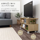[ 幅80cm ] キャスター付きテレビ台 テレビ台 ローボード キャスター付き ラック 2段 S型 テレビボード キャスター TV台 木製 おしゃれ 収納 24型 32型 テレビ 台 S字ラック ロータイプ ぼん家具