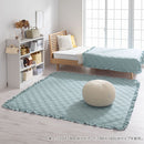 コットンケット〔120×180cm〕 ラグ ラグマット カーペット キルトラグ キルトケット コットンケット 汚れ防止 綿100％ 中綿入り キルト生地 無地 約 120×180 床暖房対応 FRUTO