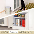 バケツ型米びつ〔5kgタイプ〕 米びつ 5kg 日本製 計量カップ付き 密閉 軽量 錆びに強い 防虫 頑丈 湿気 酸化防止 トタン製 米 OBAKETSU（オバケツ）