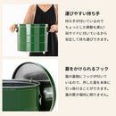 バケツ型米びつ〔20kgタイプ〕 米びつ 20kg 日本製 計量カップ付き 密閉 軽量 錆びに強い 防虫 頑丈 湿気 酸化防止 トタン製 米 OBAKETSU（オバケツ）