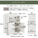 コンセント付FAX台 キャビネット 電話台 扉付き 引き出し コンセント ルーター 収納棚 リビング 木目調 ぼん家具