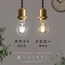 LEDフィラメント電球 LED電球 E26 40W 相当 電球色 昼白色 レトロ エジソン球 広配光 LEDフィラメント電球 ガラス 透明 クリア電球 フィラメント レトロ電球 クリア 60mm径 ぼん家具